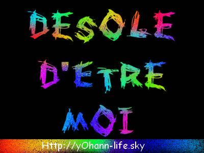 désolé